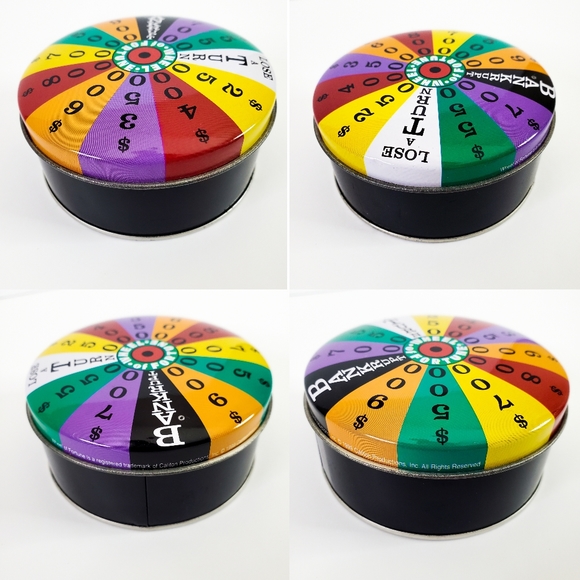 Vintage 90s Wheel of Fortune Retro ASTV Game Show Collectible Tin Watch Case - Picture 2 of 15